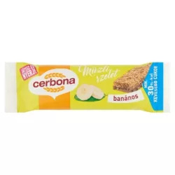 Cerbona banános müzliszelet kakaós tejbevonóval - cukormentes 20g - bio és refomélelmiszer