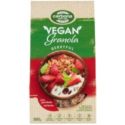 Cerbona vegán piros gyümölcsös granola müzli 300g - bio és refomélelmiszer