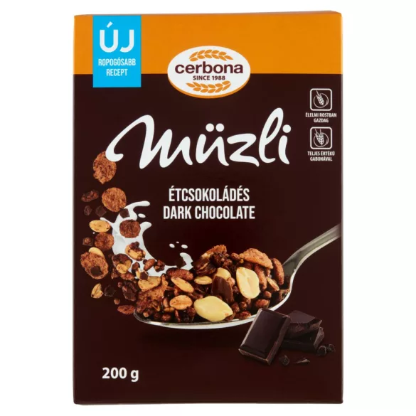 Cerbona étcsokoládés müzli 200g