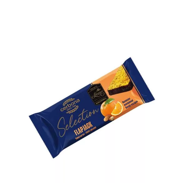 Cerbona selection flapjack narancsos zabszelet marcipánnal 40g