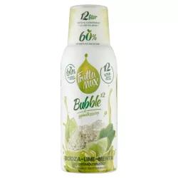   Fruttamax bubble 12 gyümölcsszörp bodza-lime-menta 500ml drs+50ft betétdíj