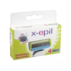 X-epil női borotva betét 4 pengés 4 db - bio és natúr kozmetikumok