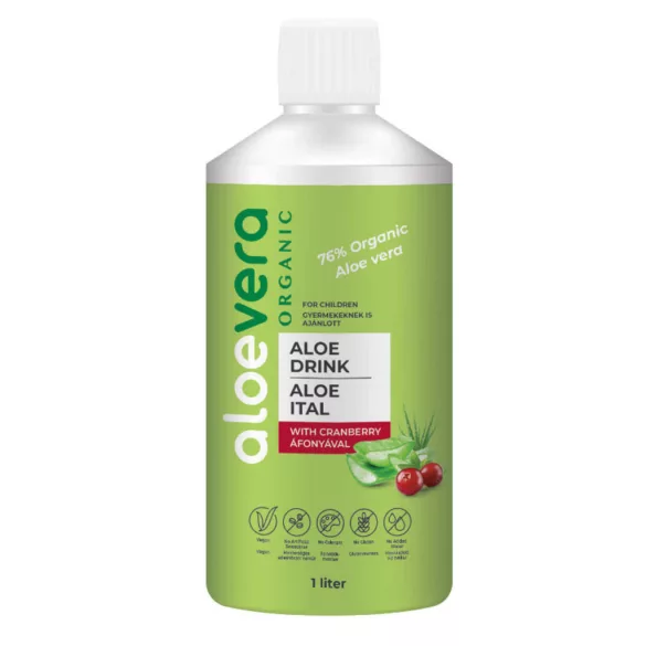 Aloe vera organic ital nektár áfonyával 1000ml drs+50ft betétdíj