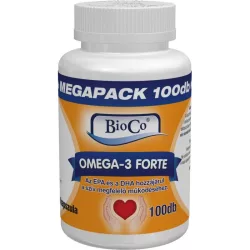 Bioco omega-3 forte kapszula megapack 100db - bio és vegán étrendkiegészítők