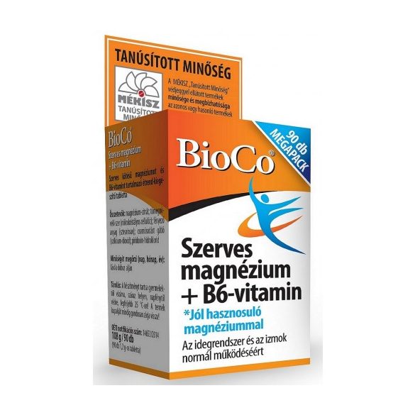 Bioco szerves magnézium b6-vitamin tabletta 90 db