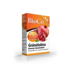 Bioco gránátalma kivonat tabletta vitaminokkal 80db - bio és vegán étrendkiegészítők