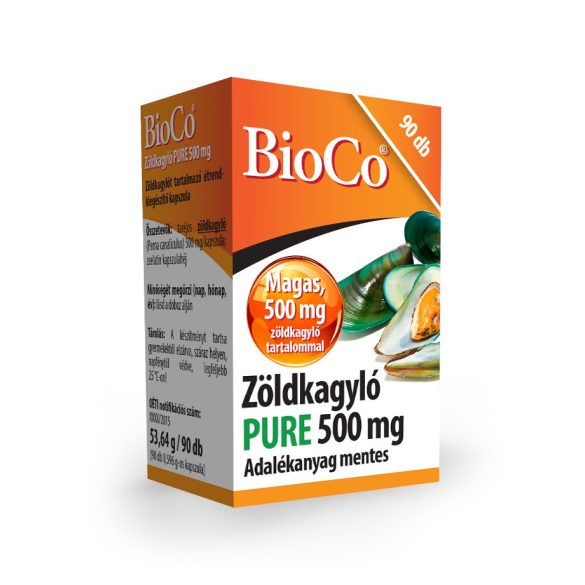 Bioco zöldkagyló pure 500 mg kapszula 90 db