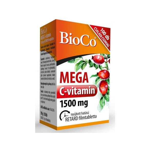 Bioco mega c-vitamin családi csomag 1500 mg kapszula 100 db