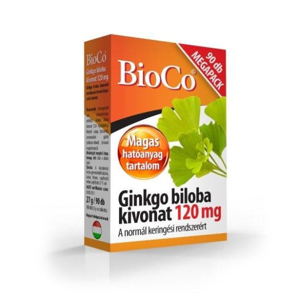 Bioco ginkgo biloba tabletta 120mg 90 db