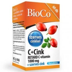 Bioco c+cink retard c-vit. 1000mg 60db - bio és vegán étrendkiegészítők