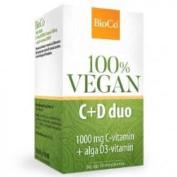 Bioco vegan c+d duo 1000mg c-vitamin+alga d3-vitamin 90db - bio és vegán étrendkiegészítők