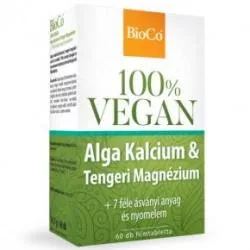 Bioco vegan alga kalcium-tengeri magnézium 60db - bio és vegán étrendkiegészítők
