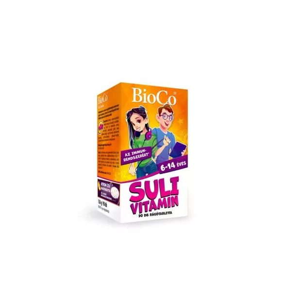 Bioco suli vitamin 6-14 éveseknek citrom ízű rágótabletta 90db