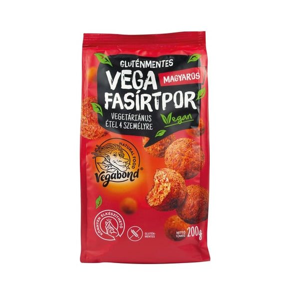 Vegabond vega fasírtpor gluténmentes magyaros 200 g