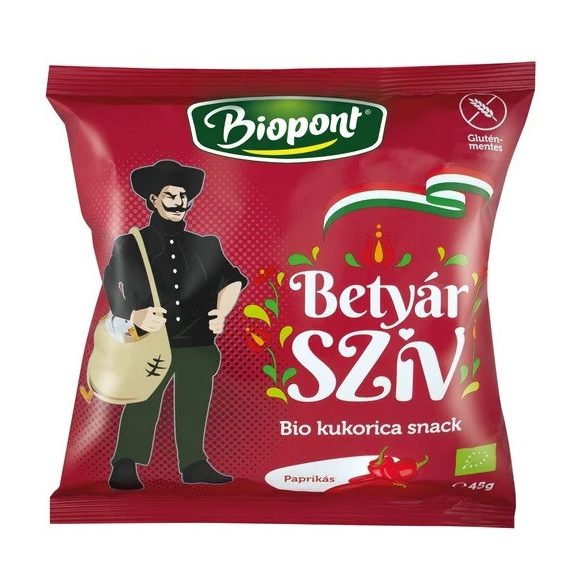 BIOPONT BIO KUKORICÁS SNACK BETYÁR SZÍV