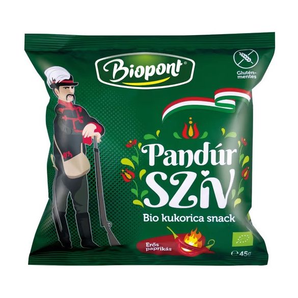 BIOPONT BIO KUKORICÁS SNACK PANDÚR SZÍV