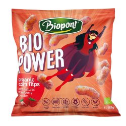   Bio biopont gluténmentes bio power extrudált kukorica, valódi eperporral 55g