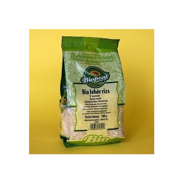 Biopont bio fehér rizs hosszúszemű 500 g