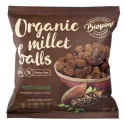 Bio biopont extrudált kölesgolyó kakaós 60g - bio és refomélelmiszer