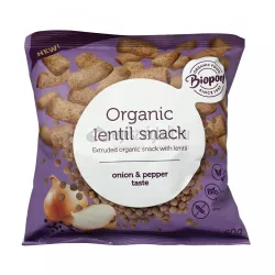 Biopont bio extrudált lencse, hagymás-borsos 60 g - bio és refomélelmiszer