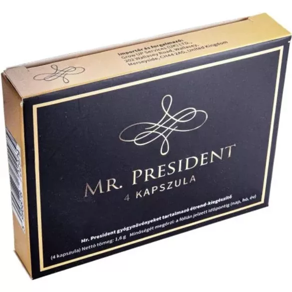Mr. president - étrendkiegészítő kapszula férfiaknak (4db)