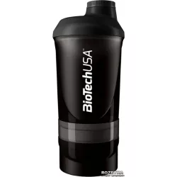   Biotechusa keverőpalack biotech wave+ fekete füst 600ml(+200ml+150ml)