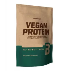 Biotechusa vegan protein 500g vaníliás sütemény - bio és refomélelmiszer