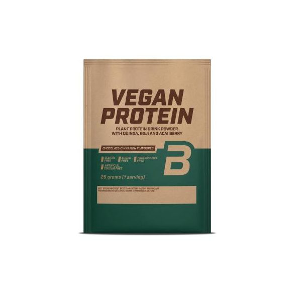 Biotech vegan protein csokoládé-fahéj ízű fehérje italpor 25 g