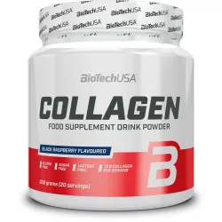Biotechusa collagen 300g fekete málna - bio és vegán étrendkiegészítők