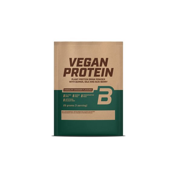 Biotech vegan protein banán ízű fehérje italpor 25 g