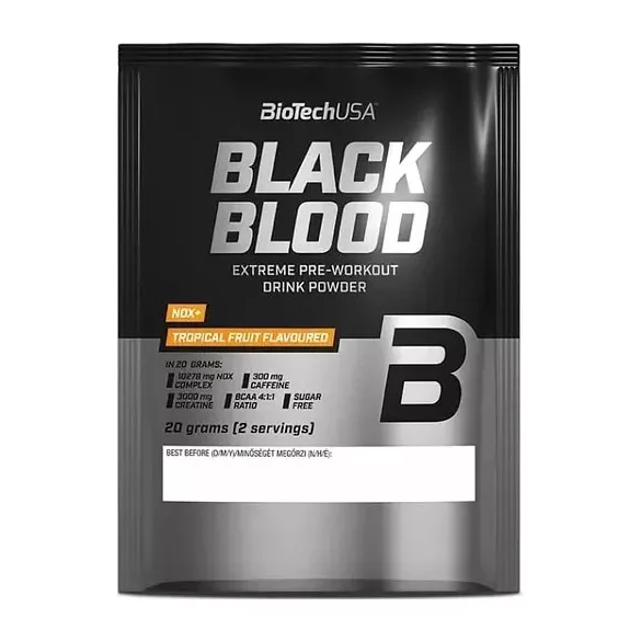 Biotechusa black blood nox+ 20g trópusi gyümölcs
