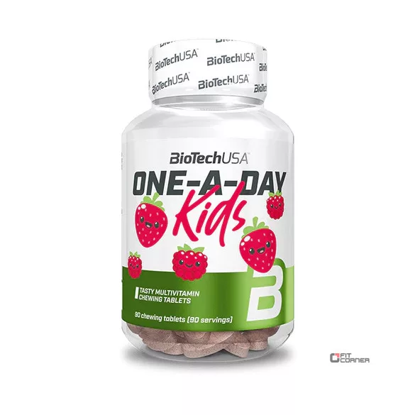 Biotechusa one a day kids 90 tbl eper-málna