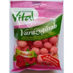 Gluténmentes karamell vital kukoricagolyó málna ízű eritrittel 20g - bio és refomélelmiszer
