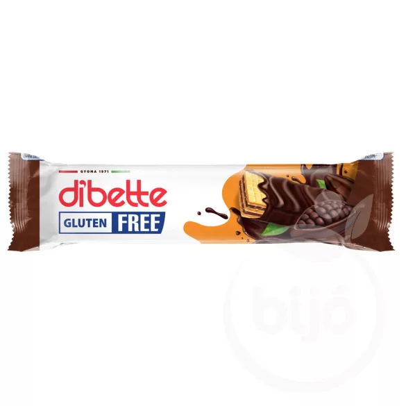 Dibette kakaós krémmel töltött étcsokoládés mártott ostya fruktózzal 26g