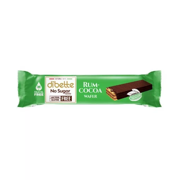 Dibette nas gluténmentes rum-cocoa wafer 26g