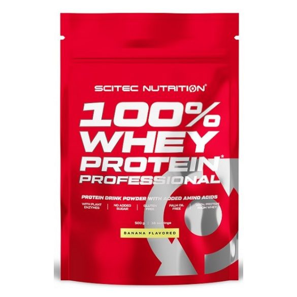 SciTec 100% Whey Protein Professional 500g banán