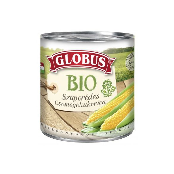 Globus bio szuperédes csemegekukorica konzerv