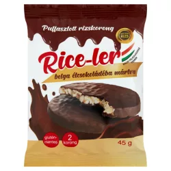   Gluténmentes rice-ler puffasztott rizskorong belga étcsokoládéba mártva 45g