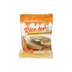   Gluténmentes rice-ler puffasztott rizskorong karamellás fehércsokoládéba mártva 45g