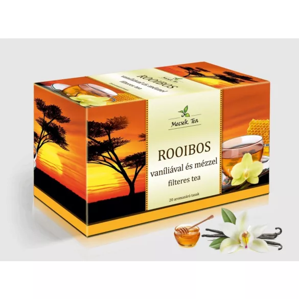 Mecsek rooibos vaníliával és mézzel tea filteres 20db