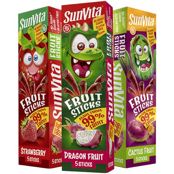 Sunvita fruit sticks eper 5 db 100 g