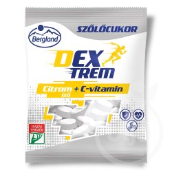 Dextreme szőlőcukor - citrom ízű + C-vitamin 70 g - bio és refomélelmiszer