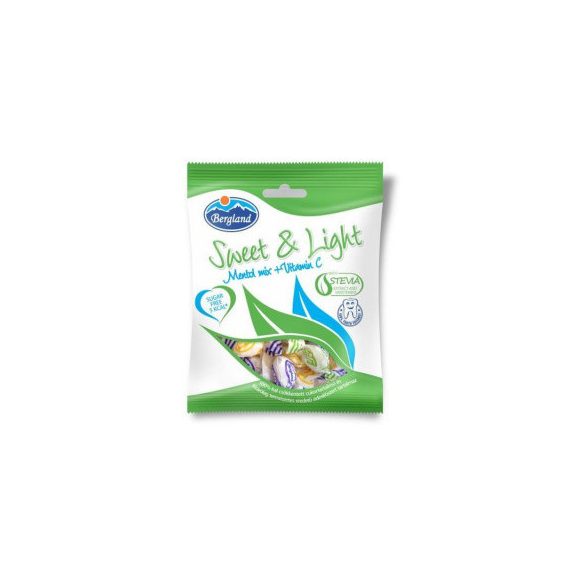 Sweet&light mentol mix+vitamin c cukormentes cukorka 60 g