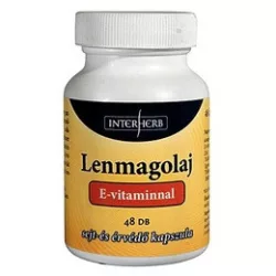 Interherb lenmagolaj kapszula 48db - bio és vegán étrendkiegészítők