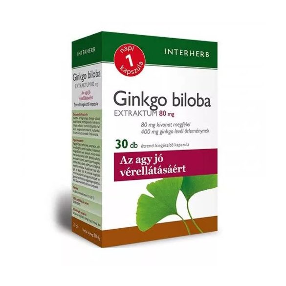 INTERHERB NAPI 1 GINKGO BILOBA EXTRAKTUM KAPSZULA 30DB