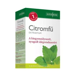 Interherb napi 1 citromfű extraktum kapszula 30db - bio és vegán étrendkiegészítők
