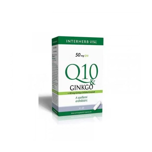 INTERHERB Q10&GINKGO KAPSZULA 30DB