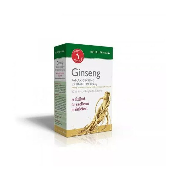 INTERHERB NAPI 1 GINSENG EXTRAKTUM KAPSZULA 30DB