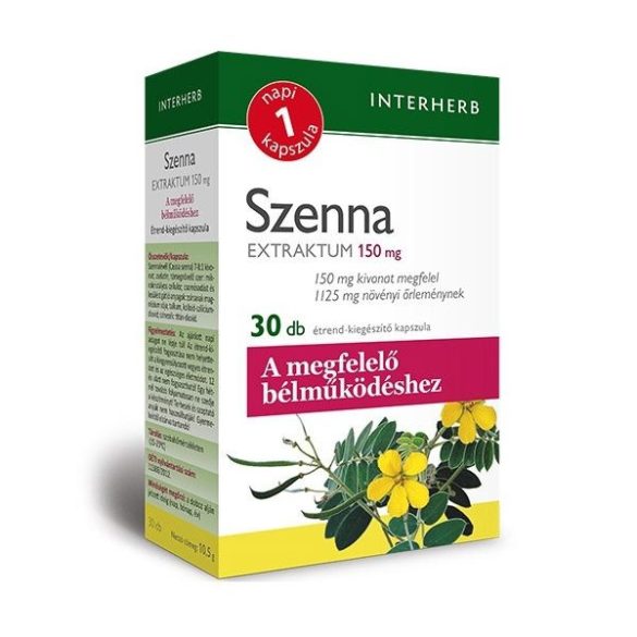 INTERHERB NAPI 1 SZENNA EXTRAKTUM KAPSZULA 30DB