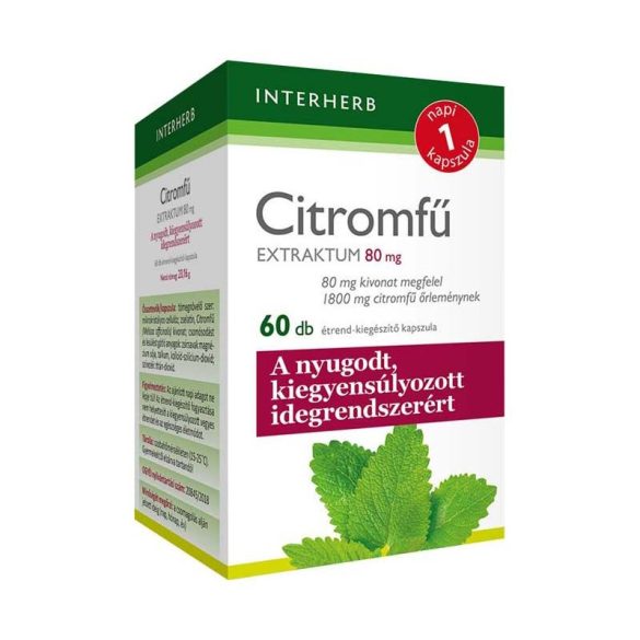 INTERHERB NAPI1 CITROMFŰ EXTRAKTUM 80 MG KAPSZULA 60DB